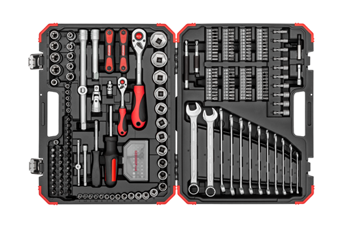 Socket wrench set 1/4" + 1/2" 232 pieces - 3300185 (1)