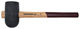 Rubber mallet with ash handle 380 mm head-Ø 75 mm - 3300741 (1) (Thumbnail)