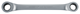 Double combination ratchet wrench straight 17x19 mm - 3300897 (1) (Thumbnail)