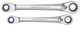 Double combination ratchet wrench set, 2 pieces - 3300900 (1) (Thumbnail)