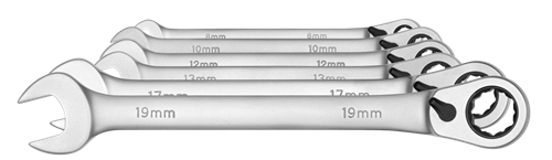 Ratchet ring spanner set 6 pieces - 3301084 (2)