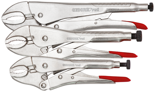 Locking pliers set 7-12" 3 pieces 35-60 mm - 3301180 (1)