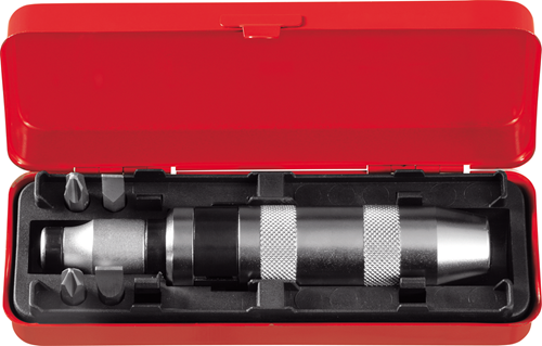 Screw remover set 1/2" + bits 6 pieces - 3301399 (1)