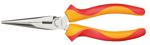 VDE needle nose pliers 2C handle 200 mm - 3301411 (1)