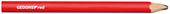 Handwerkerbleistift 75mm oval rot 12 Stk - 3301432