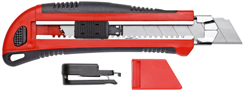 Cutter knife 5 blade width 25 mm with clip - 3301605 (2)