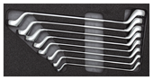 Double ring wrench set in 2/6 CT module, 8 pieces - 3301697