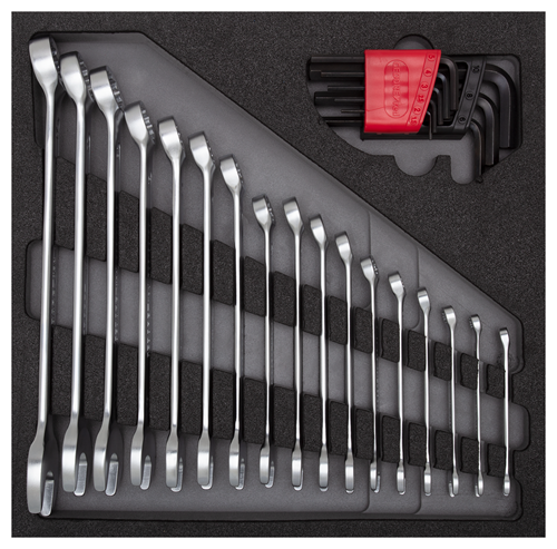 Combination wrench set in 4/6 CT module 26 pieces - 3301699 (1)