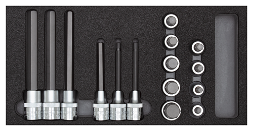 Screwdriver bit 1/2" in 2/6 CT module 15 pieces - 3301710 (1)