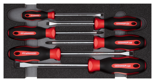Screwdriver set in 2/6 CT module, 6 pieces PZ+SL - 3301713 (1)