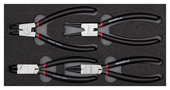 Circlip pliers set in 2/6 CT module, 4 pieces - 3301716