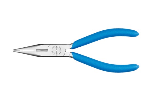 Straight nose-nose pliers, dip-insulated, 140 mm, chrome-plated - 3463052 (1)