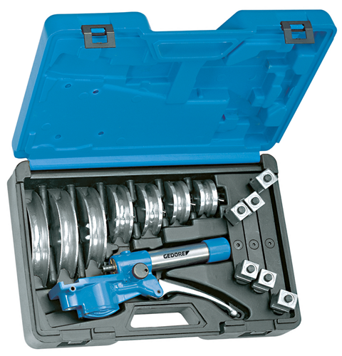 Hand pipe bender set, hydraulic, 8 pieces - 4635230 (1)