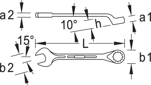 Combination wrench set 26 pieces 6-32 mm - 6012920 (3)