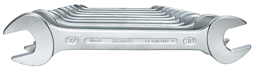 Double open-end spanner set 10 pieces 6-32 mm - 6077620 (1)
