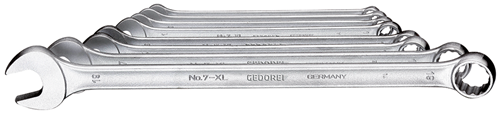 Combination wrench set extra long 8 pieces 8-19 mm - 6104880 (1)