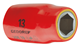 VDE socket wrench insert 1/2" 6-point 10 mm - 6122510 (1) (Thumbnail)