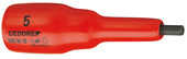 VDE-Schraubendrehereinsatz 1/2" Innen-6-kant 5 mm - 6124480