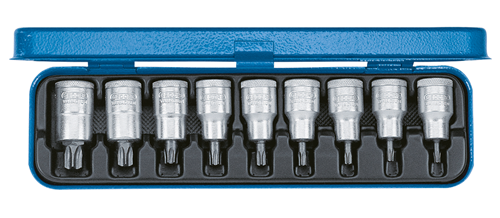 Screwdriver set 1/2" 9 pieces TX T20-60 - 6158970 (1)