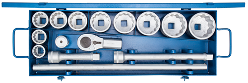 Socket set 1" UD profile 15 pieces 36-80 mm - 6181600 (1)