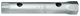 Double ended socket spanner hollow shank hexagonal 27x32 mm - 6212930 (1) (Thumbnail)