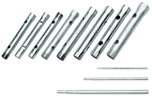 Double socket wrench set 6-32 mm, 12 pieces - 6218890 (1)