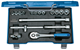 Socket wrench set 3/8" 17 pieces, hexagonal 6-19 mm - 6235710 (1) (Thumbnail)