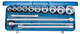 Socket wrench set 3/4" 14 pieces, hexagonal 22-50 mm - 6280180 (1) (Thumbnail)