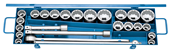 Steckschlüssel-Satz 3/4" 25-teilig UD-Profil mm+ZOLL - 6281310