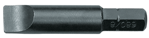 Screwdriver bit 1/4" value pack 10 pieces slot 7 mm - 6538020 (1)