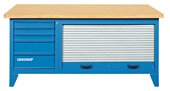 Werkbank mit Blechjalousie - 6618050