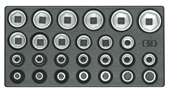 Steckschlüsseleinsätze 1/2" 6-kant in 1/3 ES-Modul - 6626580