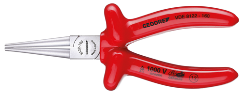 VDE Round nose pliers with VDE dipped insulation - 6717110 (1)