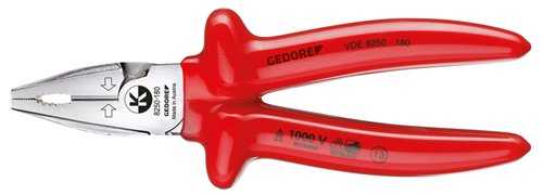 VDE power combination pliers with immersion insulation 225 mm - 6720330 (1)