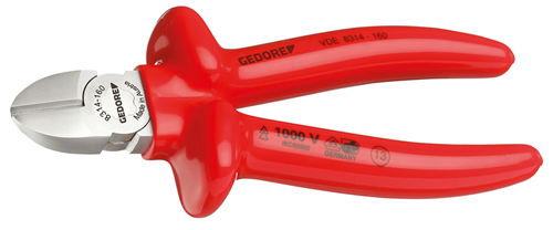 VDE side cutters with dip insulation 160 mm - 6743620 (2)