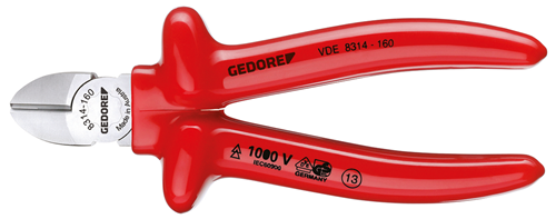 VDE side cutters with dip insulation 160 mm - 6743620 (1)