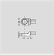Rectangular ring end fitting SE 9x12, 22 mm - 7693040 (2) (Thumbnail)