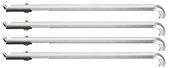 Abzughaken-Satz 178 mm mit Abstandshaltern 4-teilig - 8012080