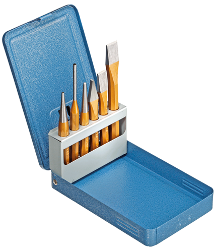 Tool set in a metal folding cassette, 6 pieces - 8725710 (1)