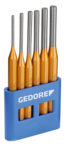 Pin punch set in PVC holder, 6 pieces - 8757670 (1)