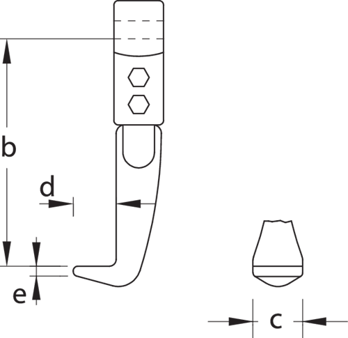Pulling hook size A 100 mm - 1120514 (2)