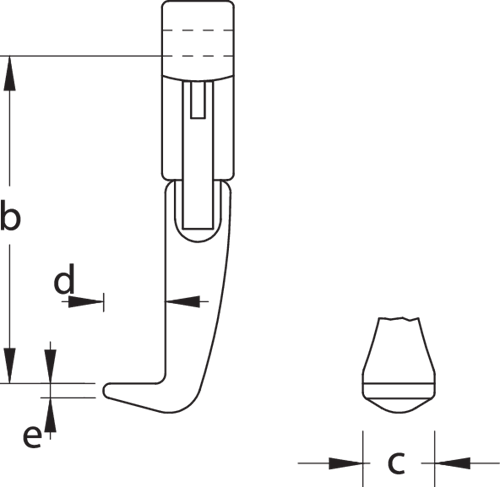 Quick-release pulling legs 150 mm - 1499378 (3)