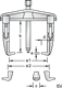 Puller set with stand 1.04/1A-1.04/3A - 1675982 (7) (Thumbnail)