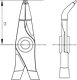 Assembly pliers for internal locking rings angled 12-25 mm - 2014971 (2) (Thumbnail)