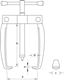 Puller 2-arm XS legs 50x70 mm - 2018594 (3) (Thumbnail)