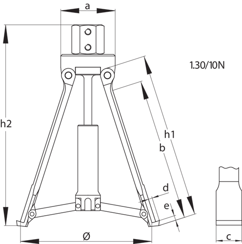 Internal extractor with reinforced collar Ø 60-160 mm - 2724804 (4)