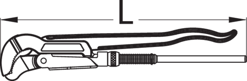 High-performance three-point pipe wrench ECK-SCHWEDE-snap 1" - 4500140 (10)