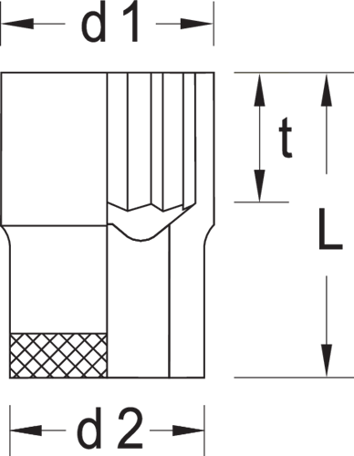 Socket 1/2" UD-Profile 25/32" - 6137380 (2)