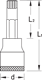 Screwdriver bit socket 1/2", long XZN M10 - 6159510 (2) (Thumbnail)