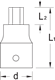 Screwdriver bit 1/4" internal hexagon 3 mm - 6176010 (3) (Thumbnail)